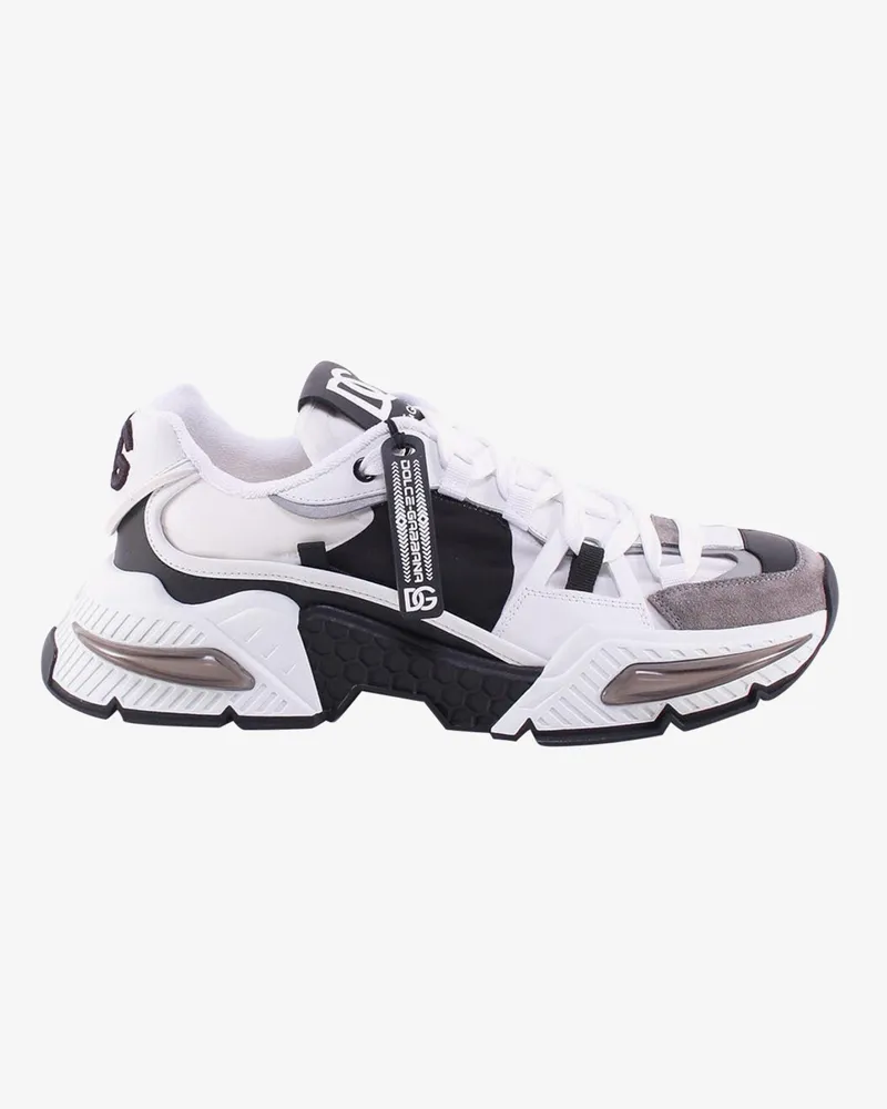 Dolce & Gabbana Airmaster nylon sneakers with rubber insert -  - gender_Man Black