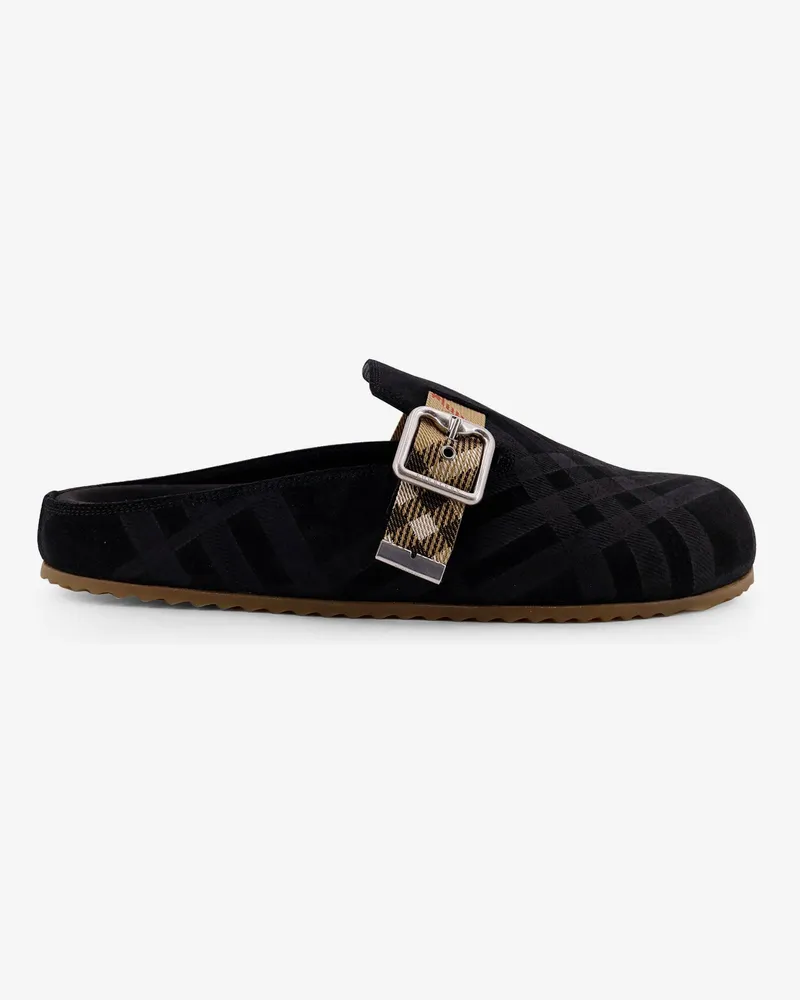 Burberry Urchin low velvet sandals -  - gender_Man Black