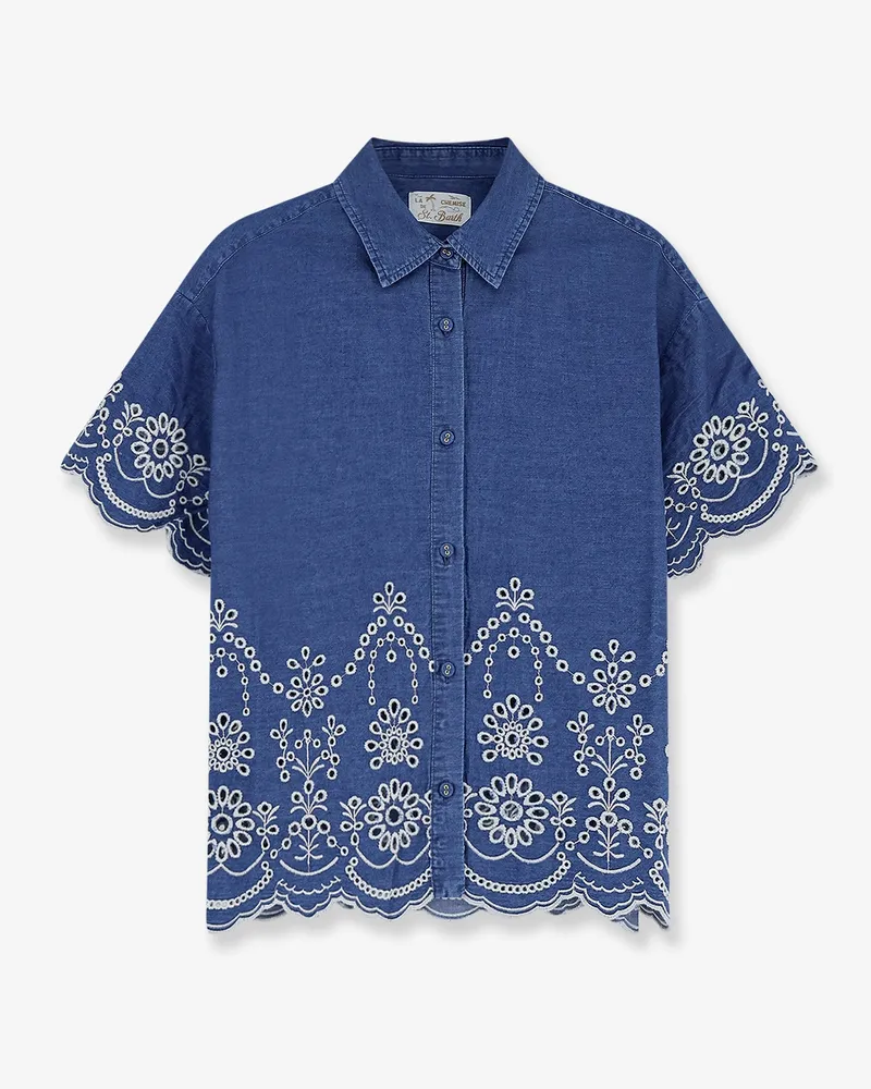 MC2 Saint Barth Clementine cotton shirt -  - gender_Woman Blue