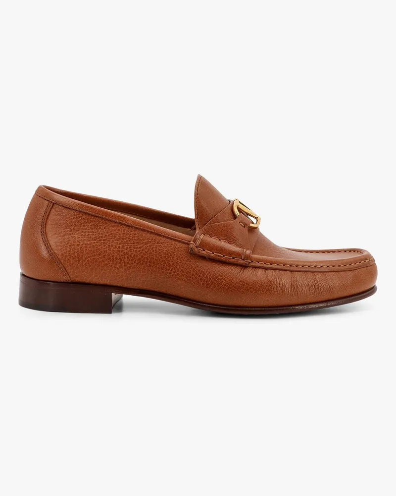 Valentino Garavani Vlogo leather loafer -  - gender_Man Brown