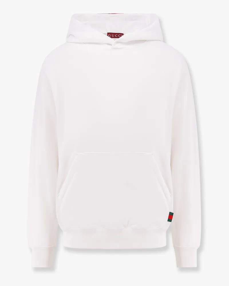Gucci Cotton sweatshirt with logo on the back -  - gender_Man White