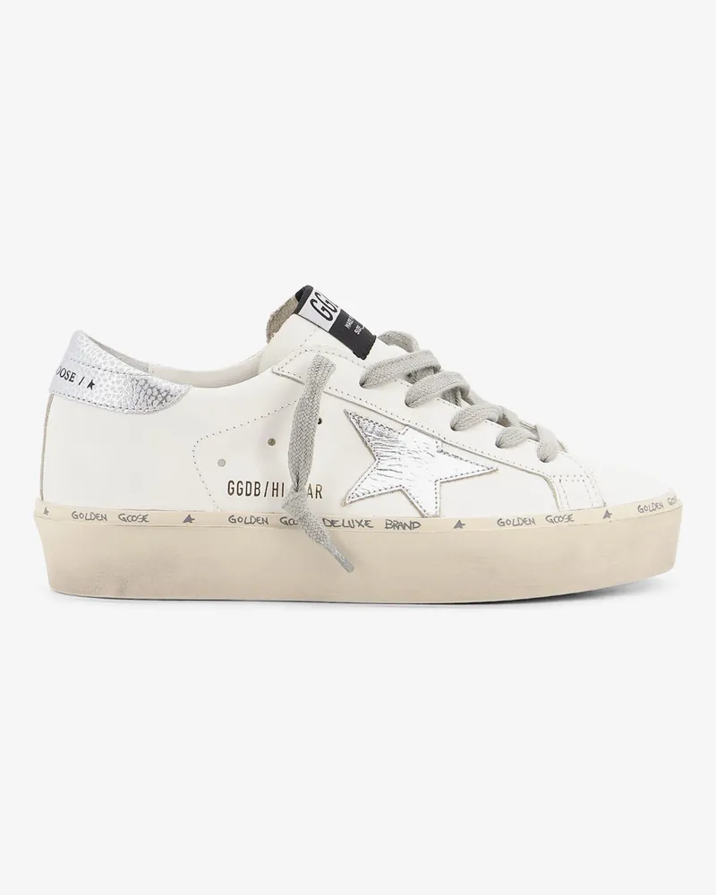 Golden Goose Hi-Star leather sneakers with iconic side logo -  - gender_Woman White