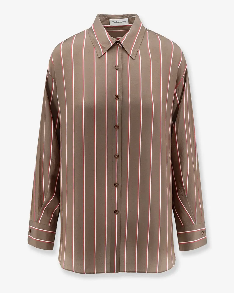 FRANKIE Shop Peri Fluid viscose and silk shirt -  - gender_Woman Brown