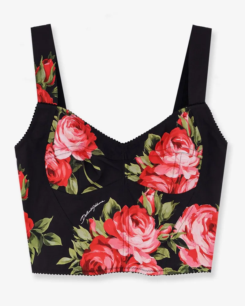 Dolce & Gabbana Cotton blend Bustier Top -  - gender_Woman Black