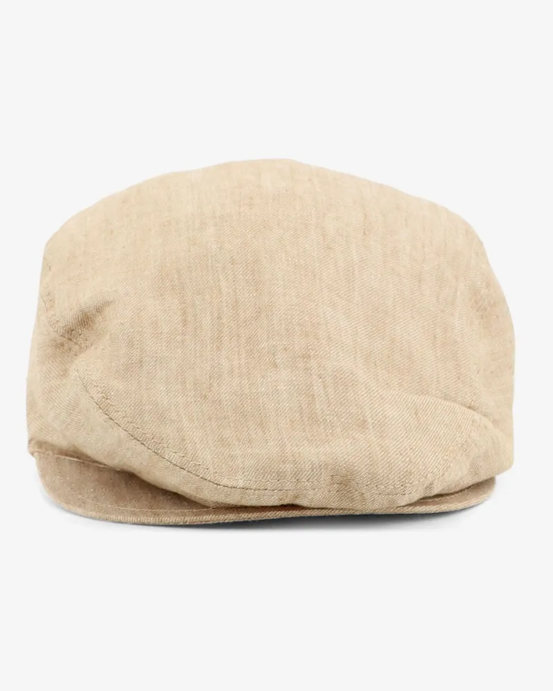 Dolce & Gabbana Linen hat with embroidered logo -  - gender_Man Beige