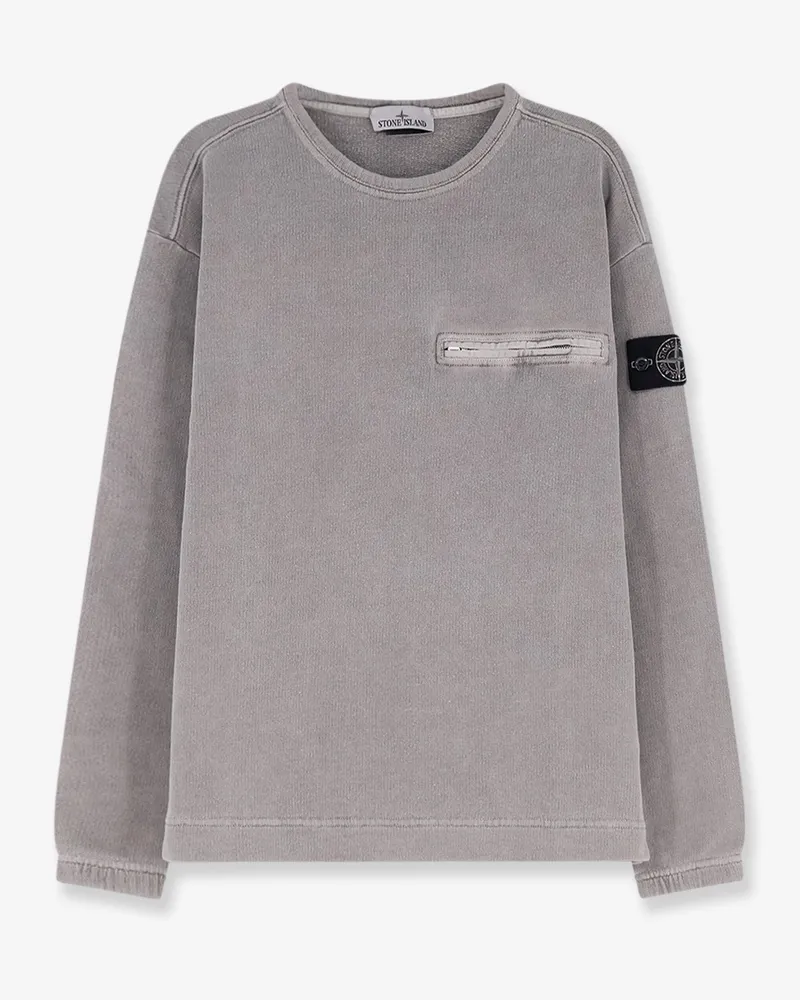 Stone Island Cotton sweatshirt with Logo -  - gender_Man Grey
