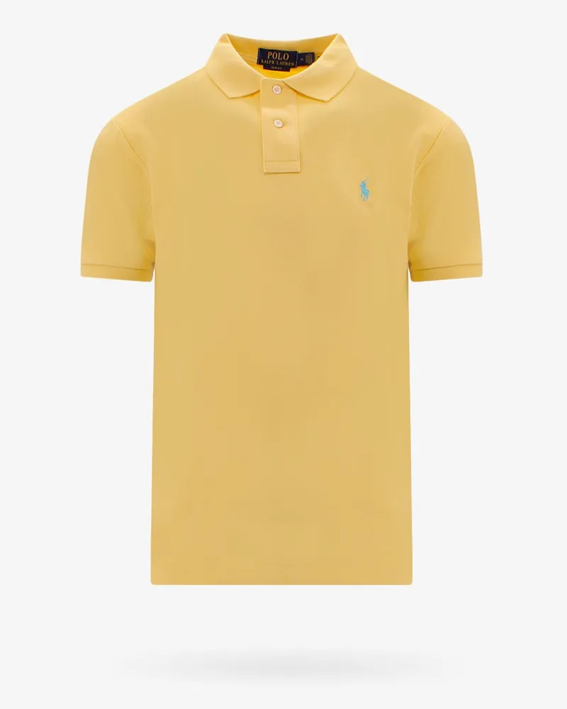 Ralph Lauren Cotton polo shirt with embroidered logo -  - gender_Man Yellow