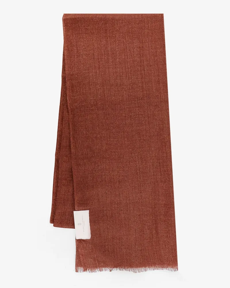 Brunello Cucinelli Cashmere and silk blend scarf -  - gender_Woman Brown