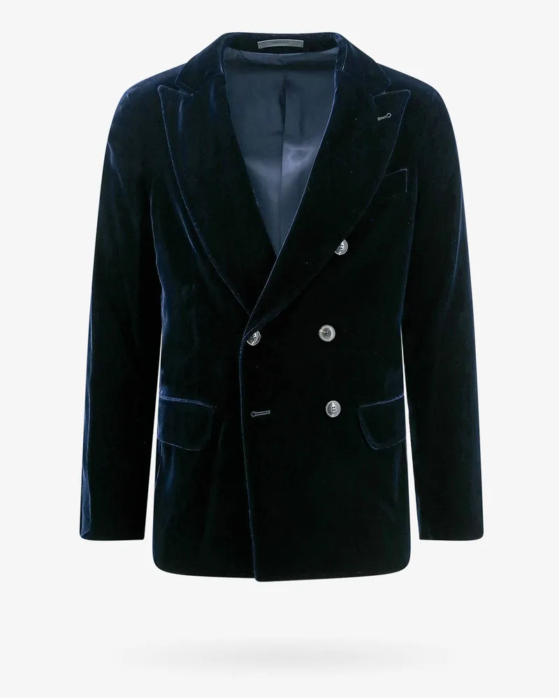 Giorgio Armani Velvet blazer -  - gender_Man Blue
