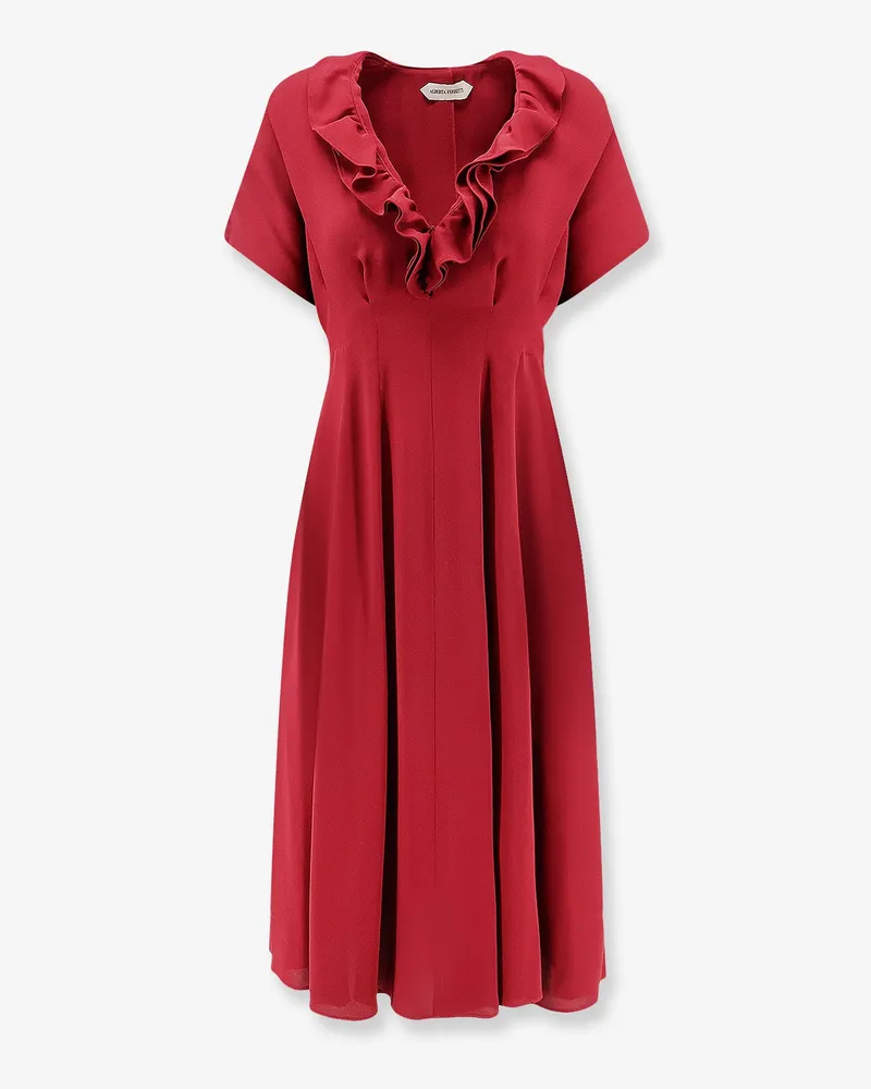 Alberta Ferretti Viscose dress with rouches -  - gender_Woman Red