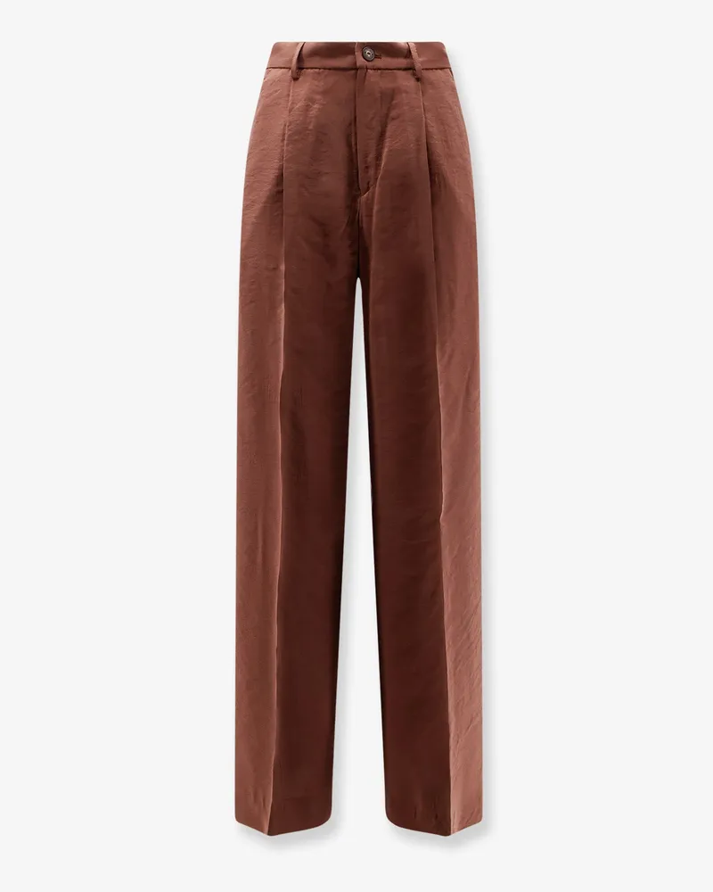 Hevò Torreveneri modal and polyester trousers -  - gender_Woman Brown