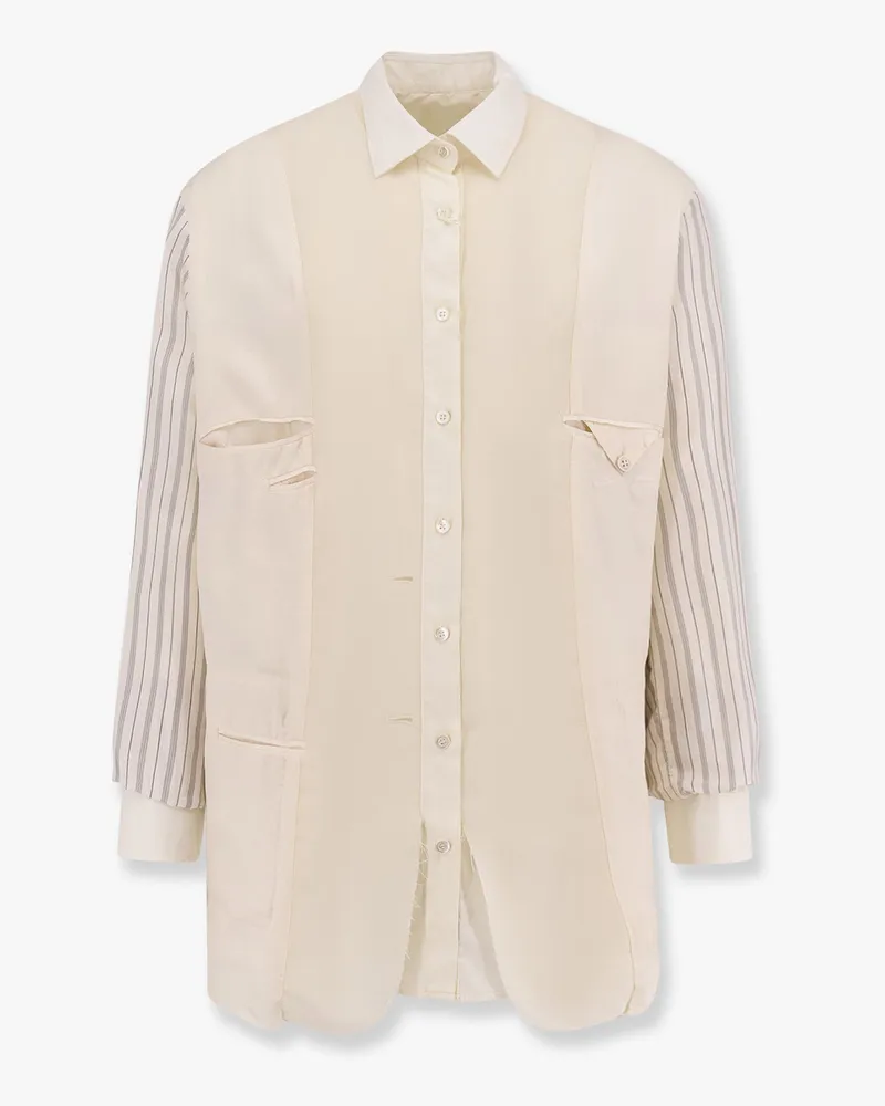 Maison Margiela Anonymity of the lining reversible wool blend blazer -  - gender_Man Beige