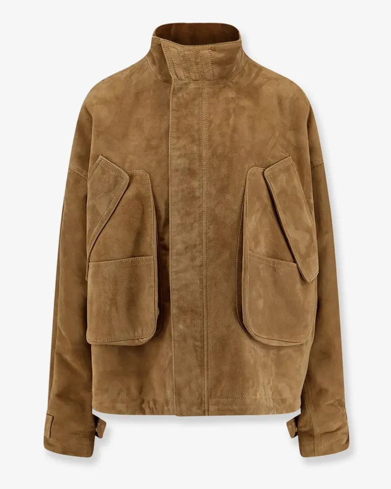 ATTICO Suede Bomber -  - gender_Woman Beige