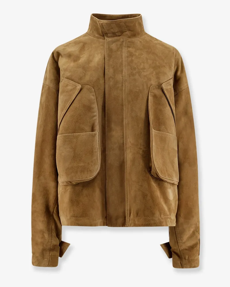 ATTICO Suede Bomber -  - gender_Woman Beige