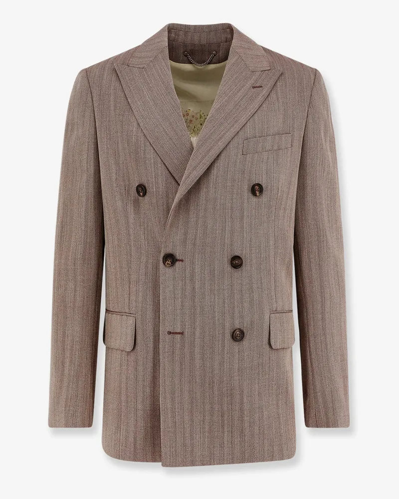Golden Goose Dave double-breasted blazer -  - gender_Man Brown