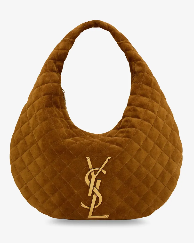 Saint Laurent Icare Hobo suede handbag -  - gender_Woman Brown