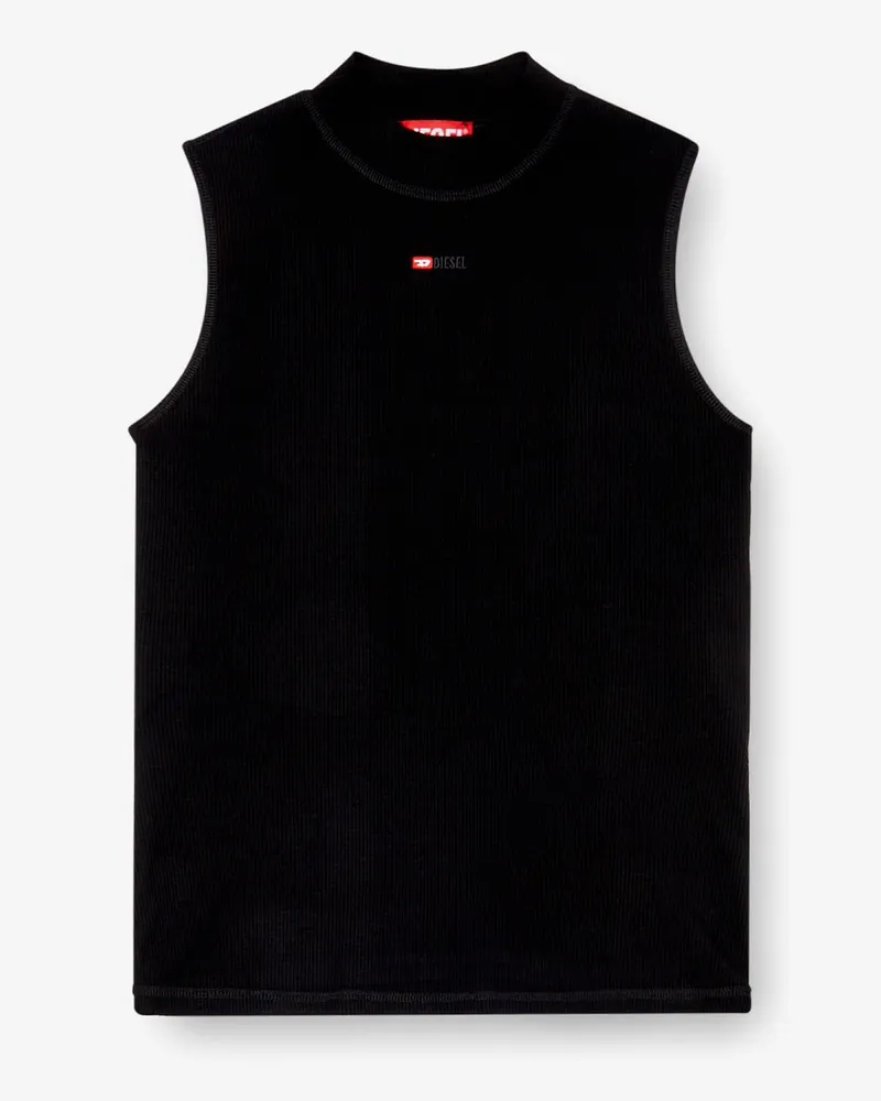 Diesel T-MOKKY-SL-MICRODIV tank top in stretch viscose -  - gender_Woman Black