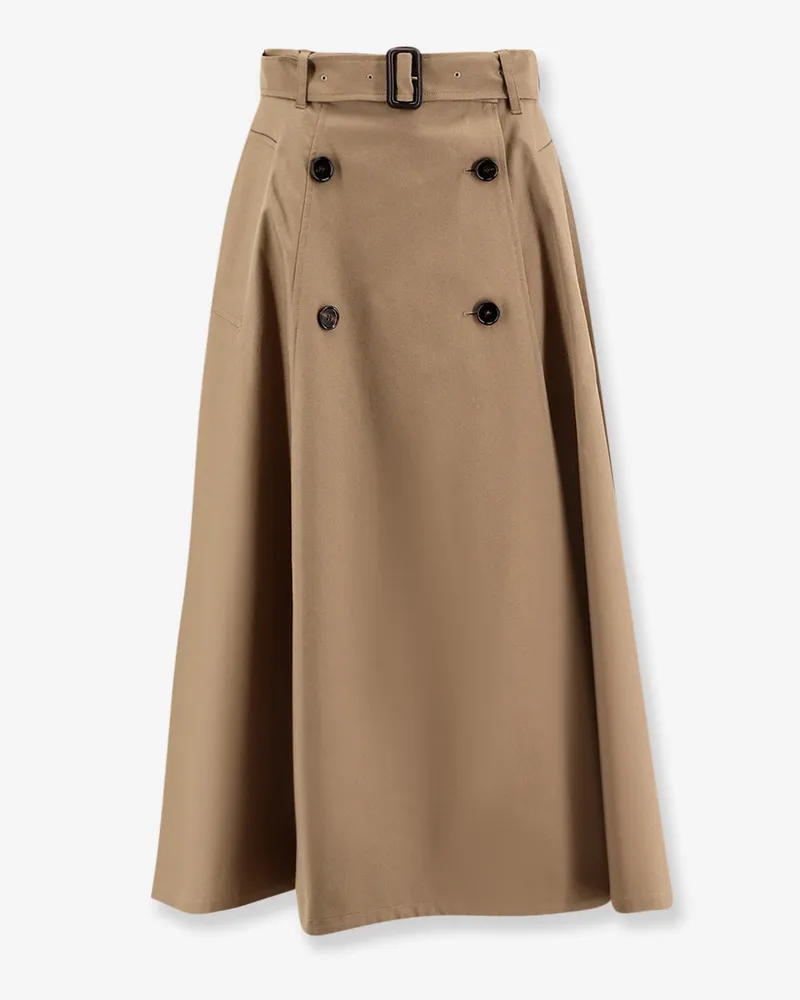 Burberry Brenda cotton skirt -  - gender_Woman Brown