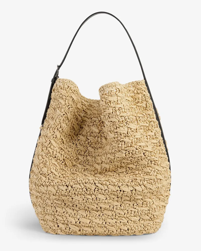 Totême Raffia shoulder bag -  - gender_Woman Beige