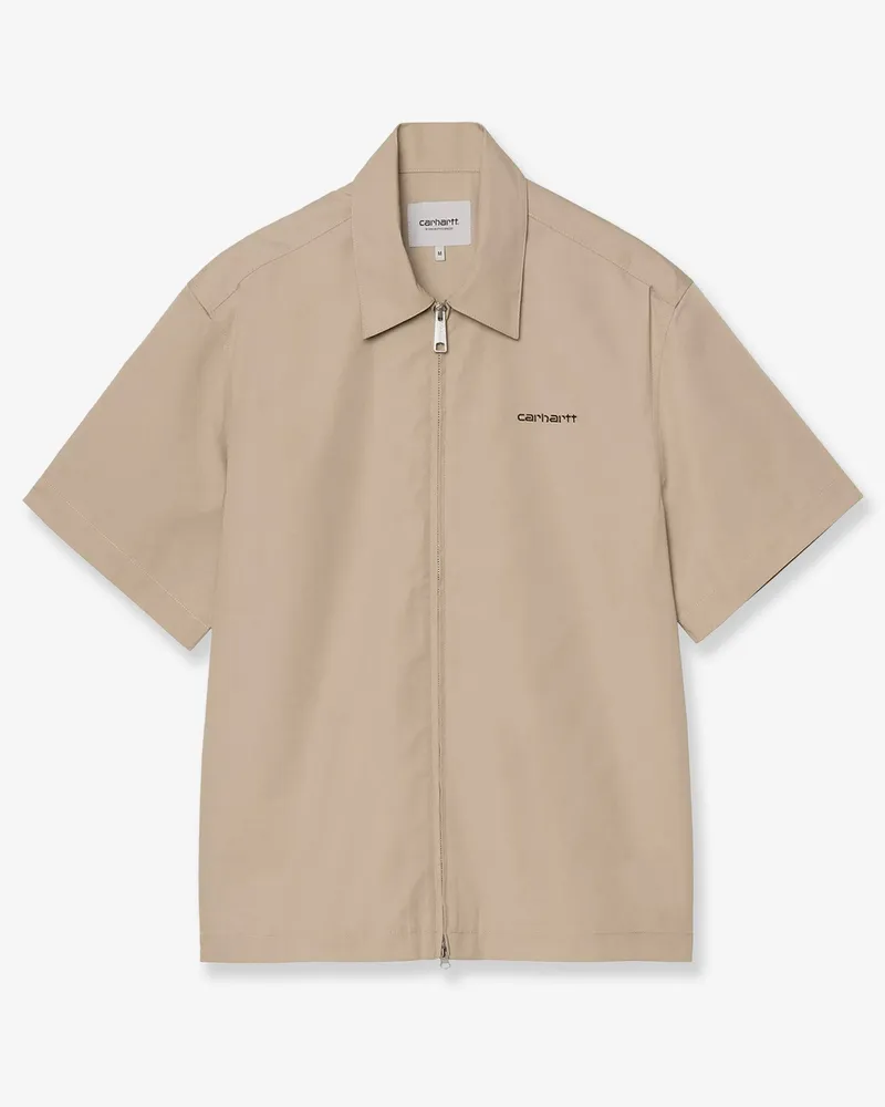 Carhartt WIP Postal zip shirt -  - gender_Man Beige