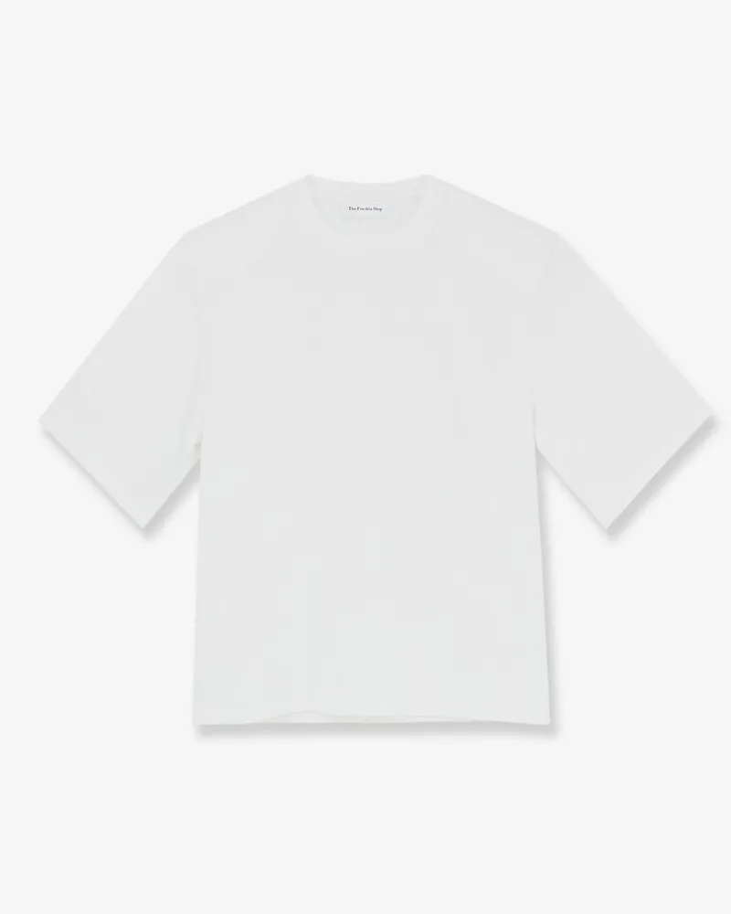 FRANKIE Shop Hugo ribbed cotton blend t-shirt -  - gender_Woman White