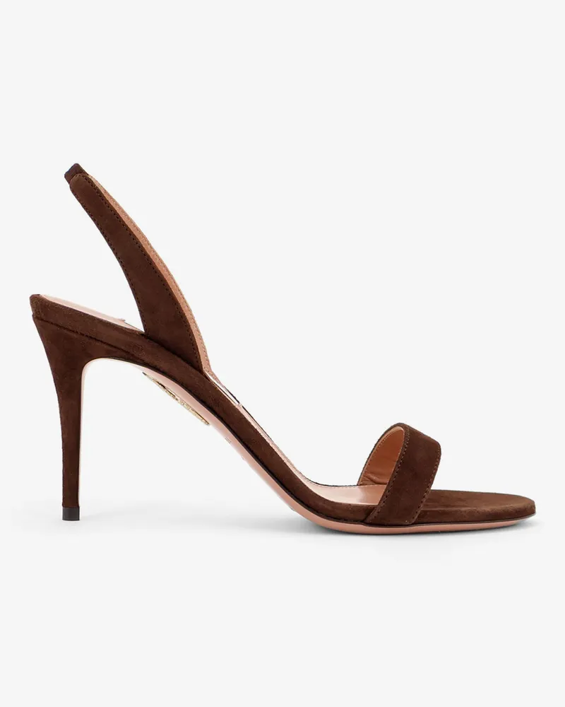 Aquazzura So Nude suede sandals -  - gender_Woman Brown