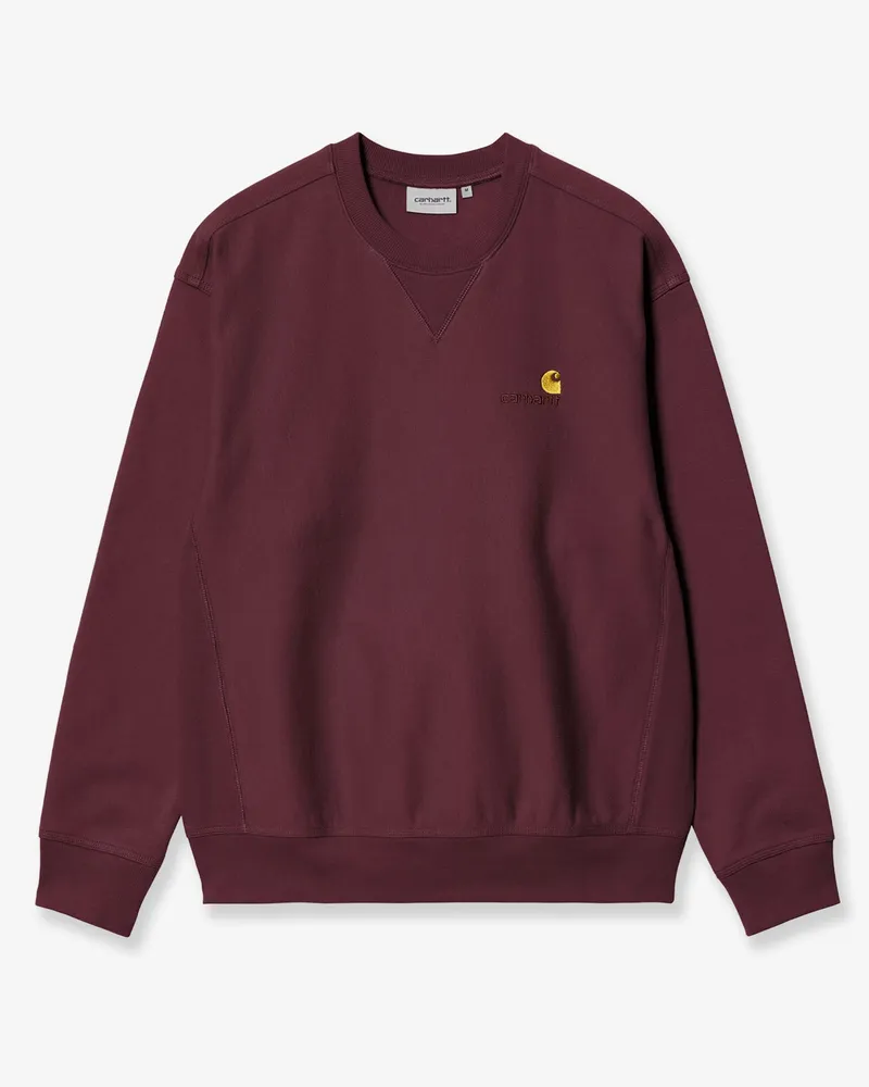Carhartt WIP American Script cotton sweatshirt -  - gender_Man Purple