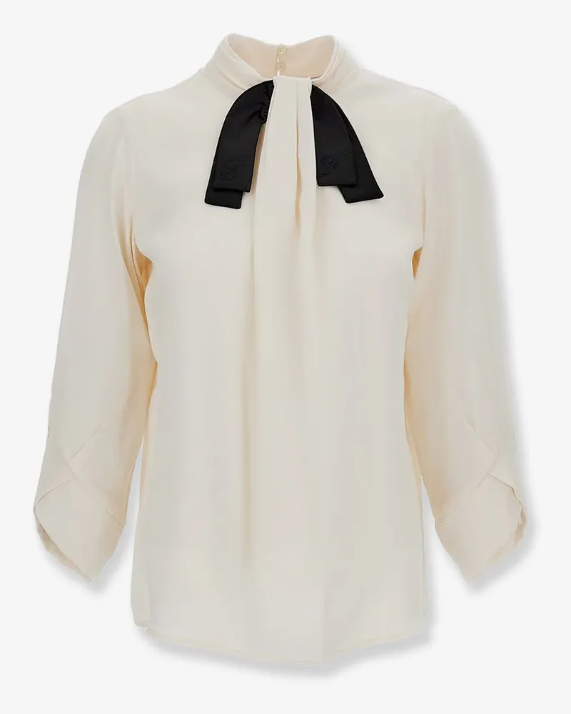Elisabetta Franchi Viscose shirt with contrasting detail -  - gender_Woman White