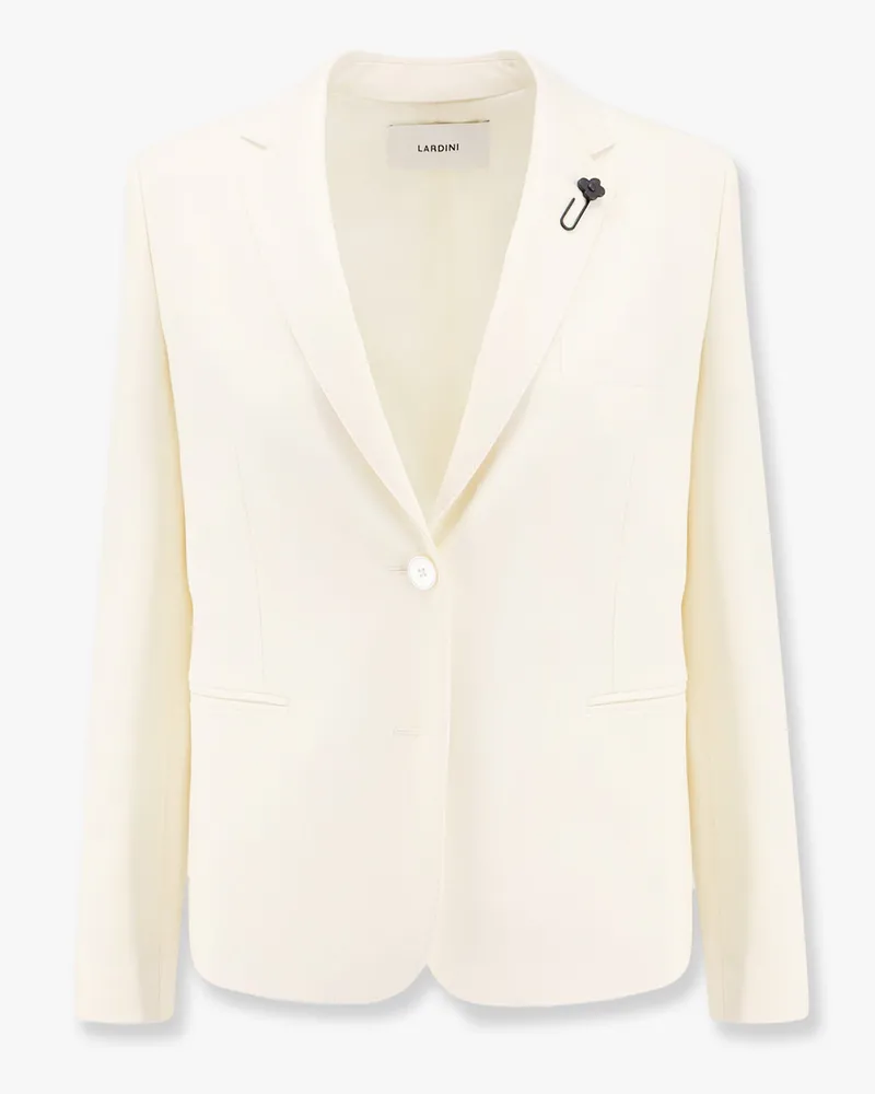 LARDINI Wool blazer with iconic brooch -  - gender_Woman Beige
