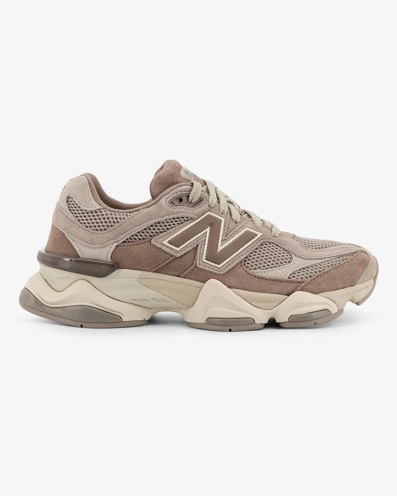 New Balance 9060 mesh and suede low-top sneakers -  - gender_Man Beige