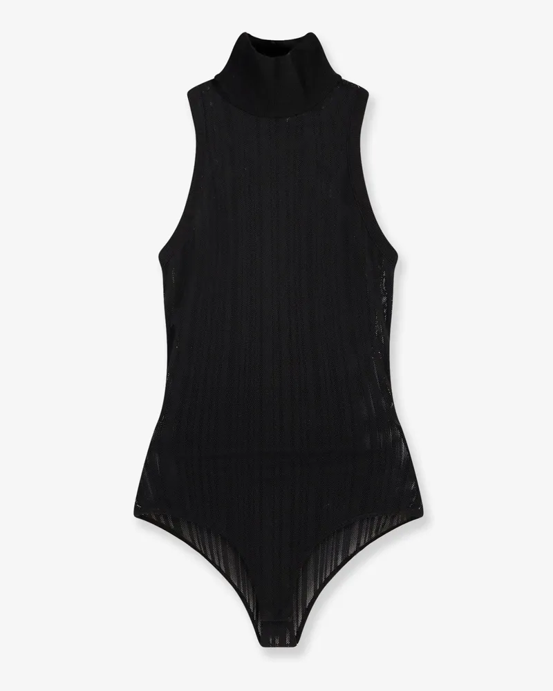 Amazuìn Blair perforated fabric body top -  - gender_Woman Black