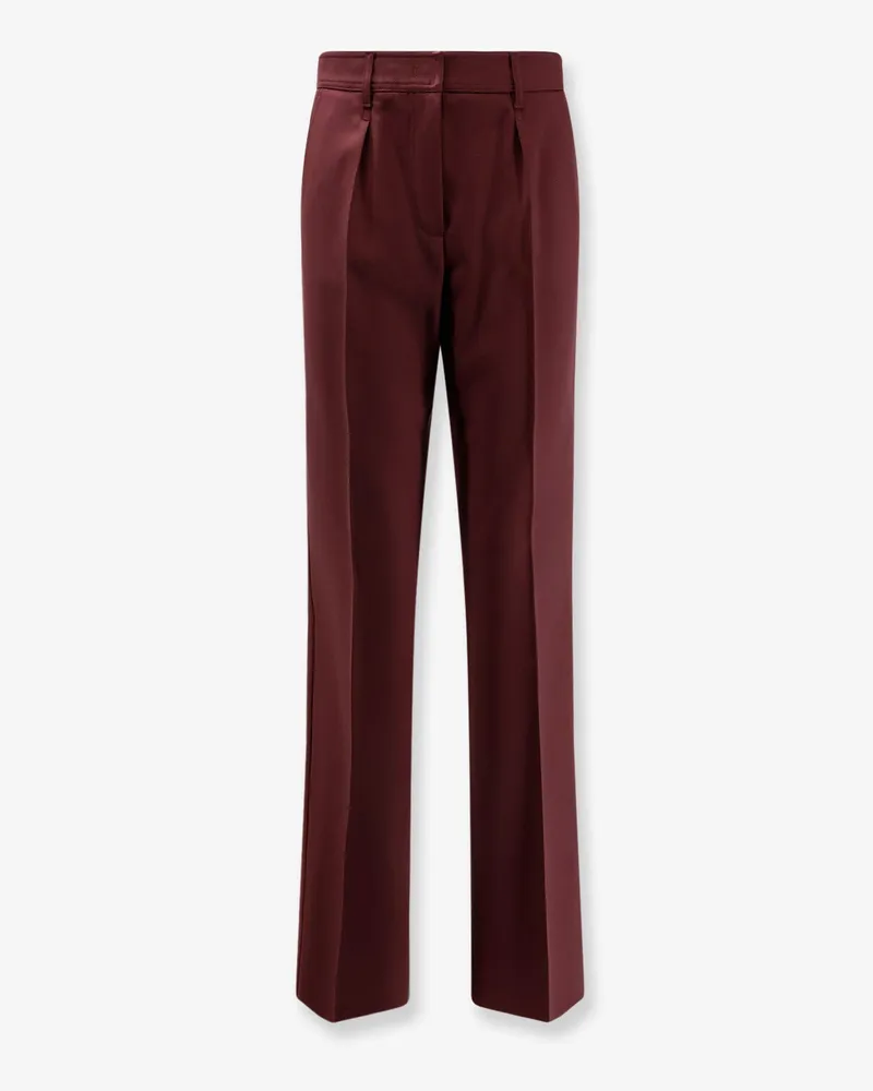 Max Mara Cannes virgin wool trousers -  - gender_Woman Red
