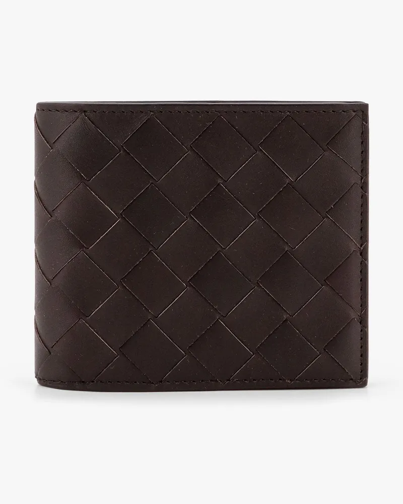 Bottega Veneta Leather walllet with Intrecciato motif -  - gender_Man Brown