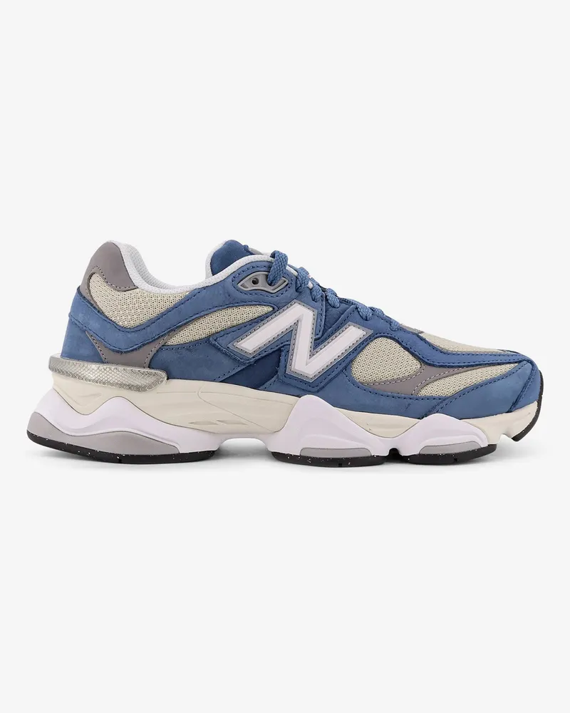 New Balance 9060 mesh low-top sneakers with suede inserts -  - gender_Man Blue