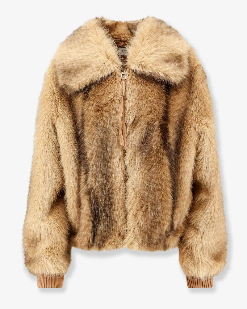 NUDE Faux fur jacket -  - gender_Woman Beige