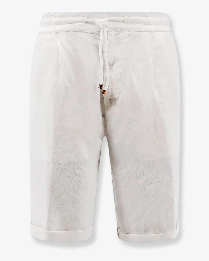 Brunello Cucinelli Linen shorts -  - gender_Man White