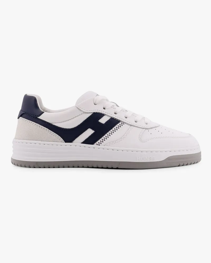 Hogan H630 leather sneakers with contrasting monogram -  - gender_Man White