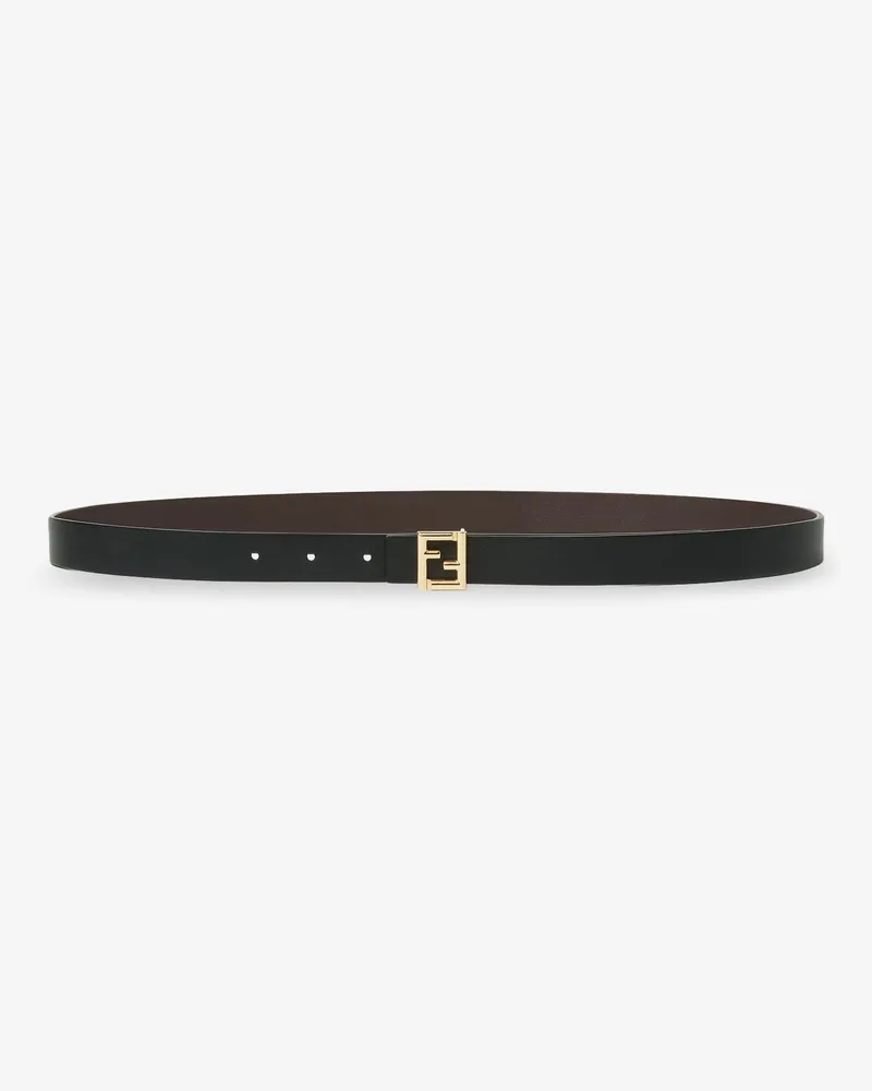 Fendi FF leather belt -  - gender_Woman Black