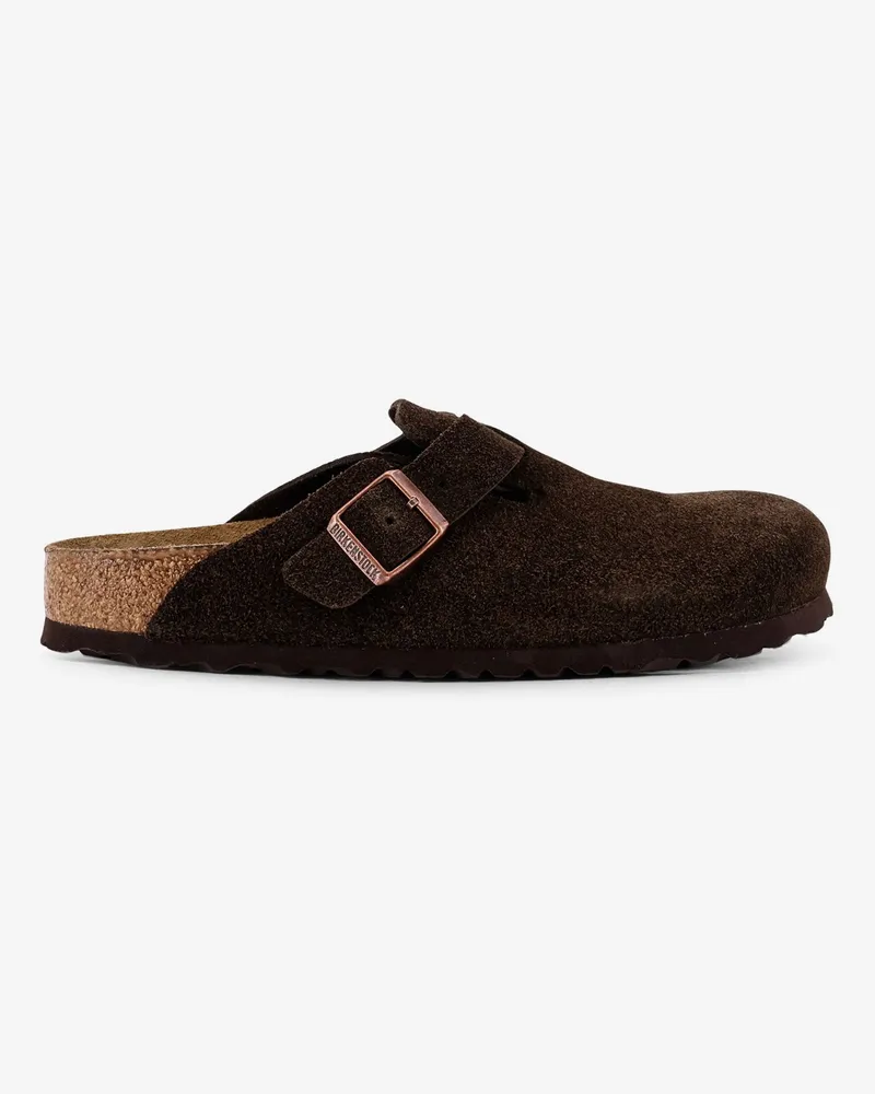 Birkenstock Boston BS suede mule -  - gender_Unisex Brown