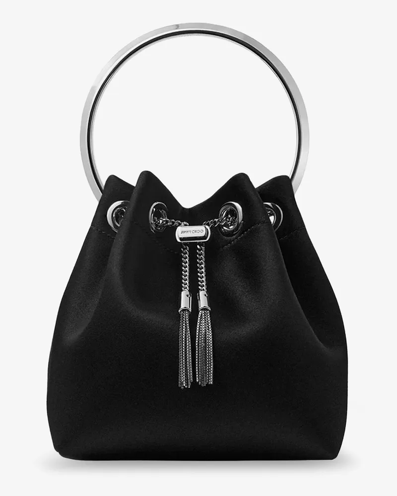 Jimmy Choo Bon Bon satin bucket bag -  - gender_Woman Black