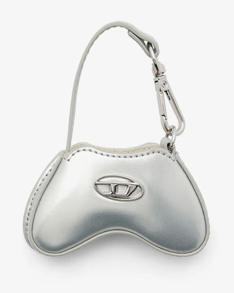 Diesel Play Charm shiny keychain -  - gender_Woman Silver