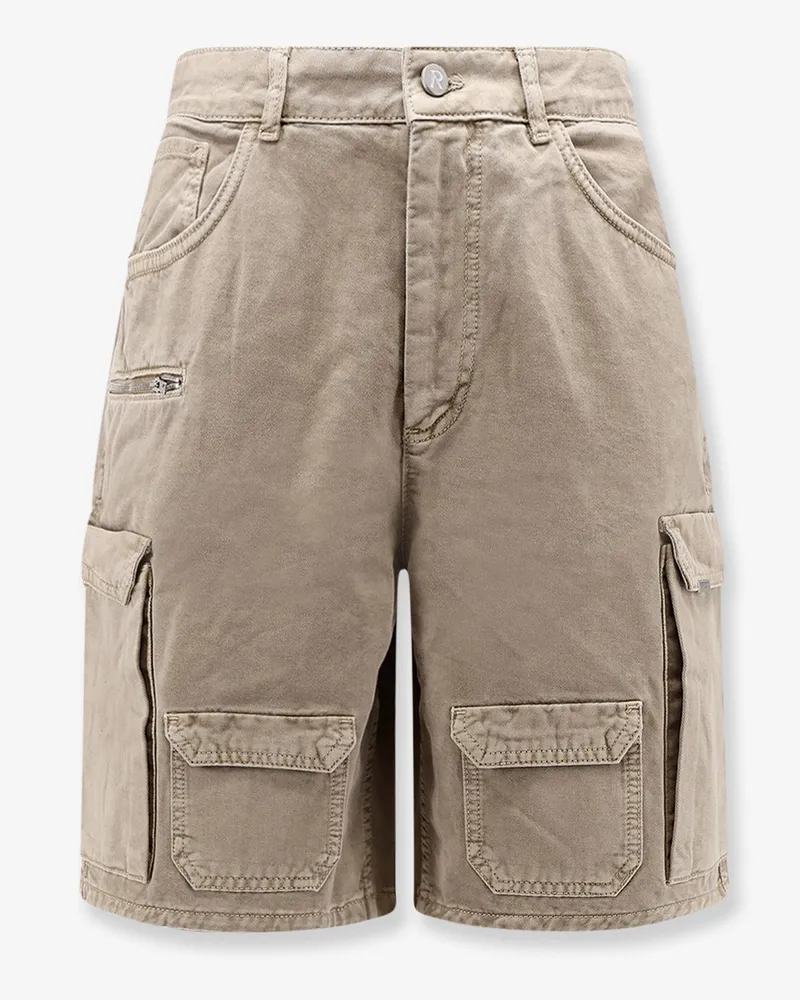 REPRESENT Cotton cargo bermuda shorts -  - gender_Man Beige