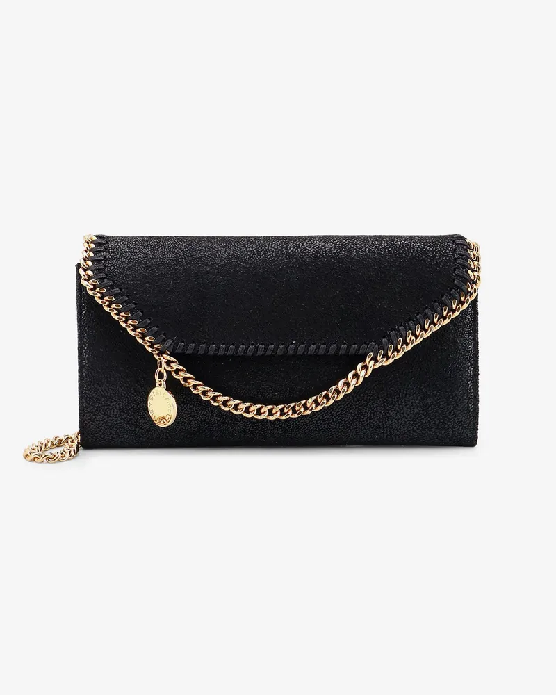 Stella McCartney Falabella Shaggy Deer fabric wallet -  - gender_Woman Black