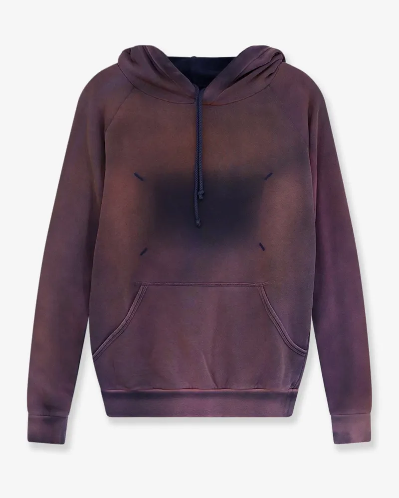 Maison Margiela Cotton hoodie with washed-out effect -  - gender_Woman Purple