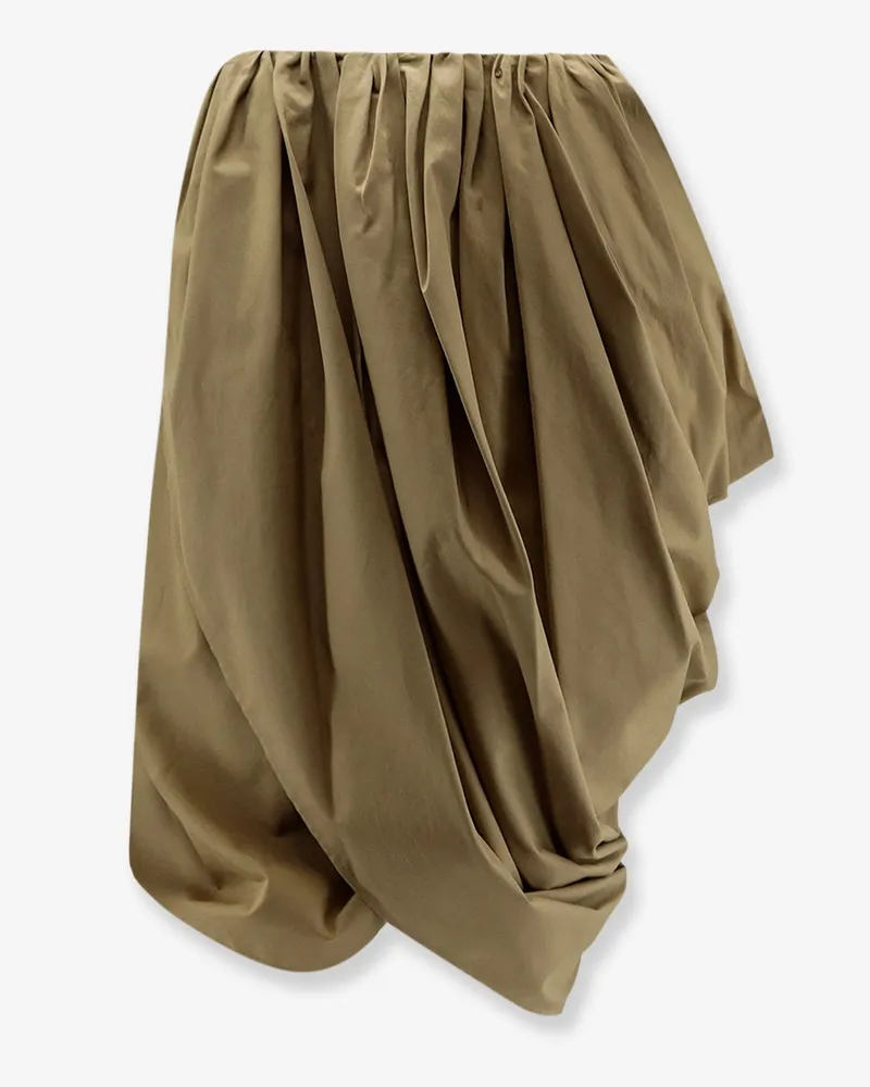 Chloé Draped cotton skirt -  - gender_Woman Green