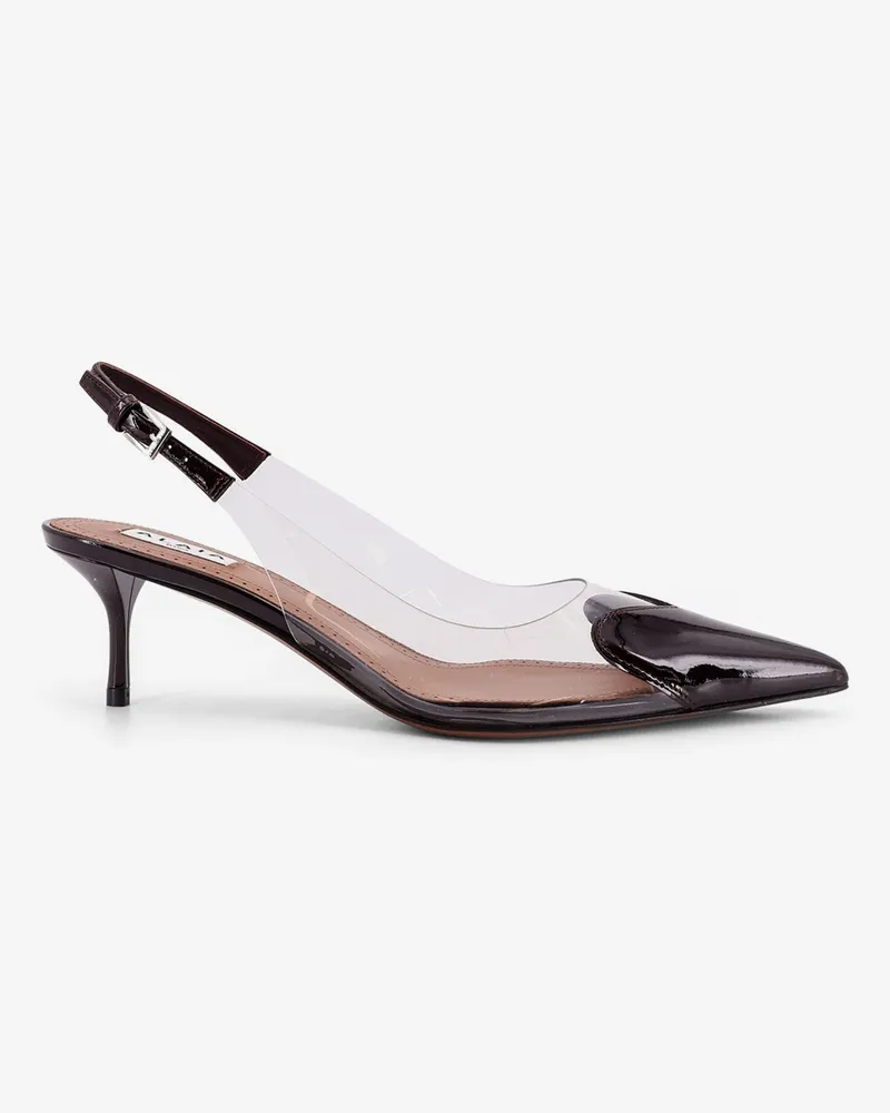 Alaïa Le Coeur PVC and leather pumps -  - gender_Woman Brown