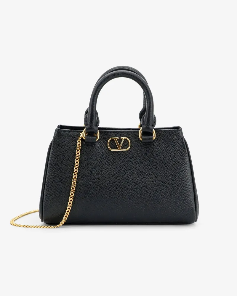 Valentino Garavani VLogo Signature Mini Leather Handbag -  - gender_Woman Black