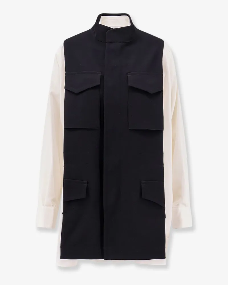 Sacai Bicolor shirt with pockets -  - gender_Woman White