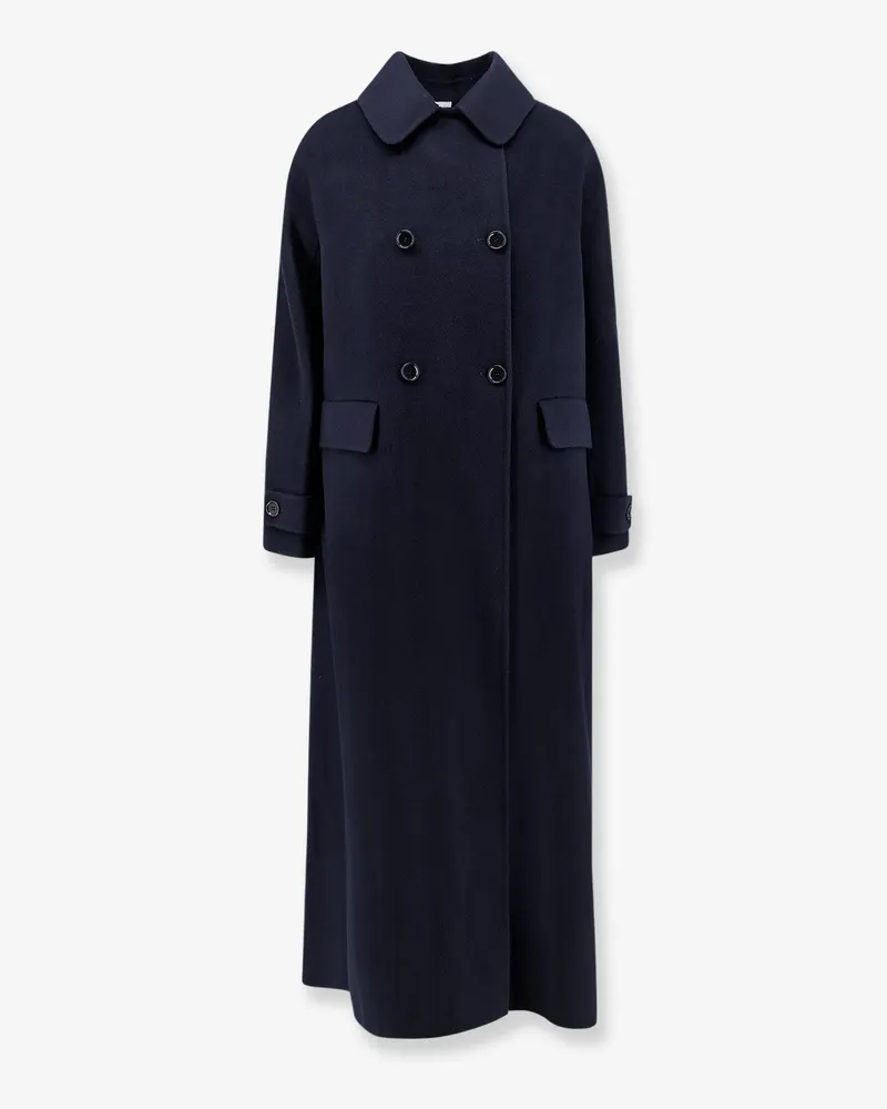 ASPESI Double-breasted wool coat -  - gender_Woman Blue