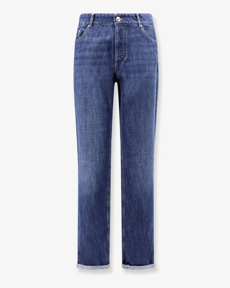 Brunello Cucinelli Traditional Fit light denim jeans -  - gender_Man Blue